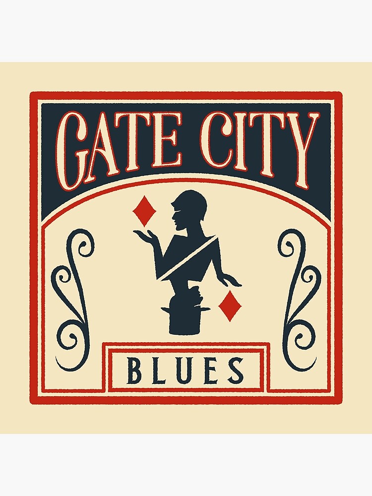"Gate City Blues square logo" Poster for Sale by TheWoodmother Redbubble