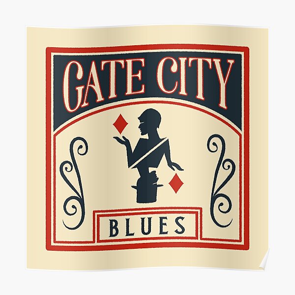 "Gate City Blues square logo" Poster for Sale by TheWoodmother Redbubble