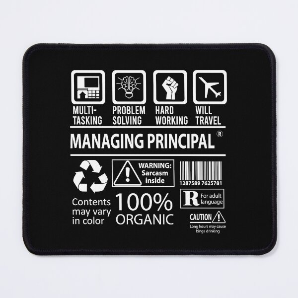 Item preview, Managing Principal T Shirt - MultiTasking Certified Job Gift Item Tee designed and sold by oslandefren.