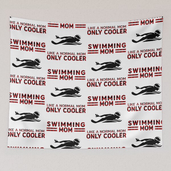 Item preview, Like A Normal Mom Only Cooler Swim Mom designed and sold by SweetPea49.