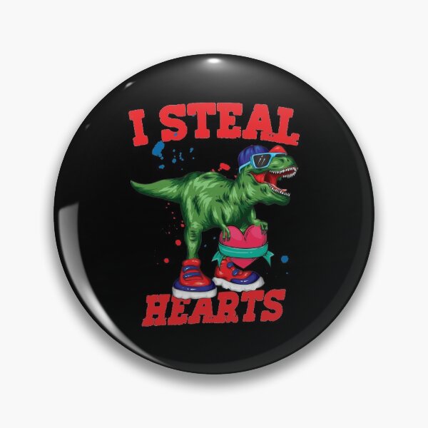 Item preview, I Steal Hearts Trex Dino, Cute Valentines Days Kids Boys Design designed and sold by PrintOfi.