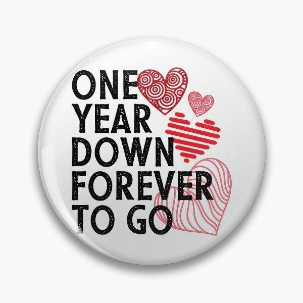 Item preview, One year anniversary gift for couple - One year down forever to go designed and sold by PlusAdore.