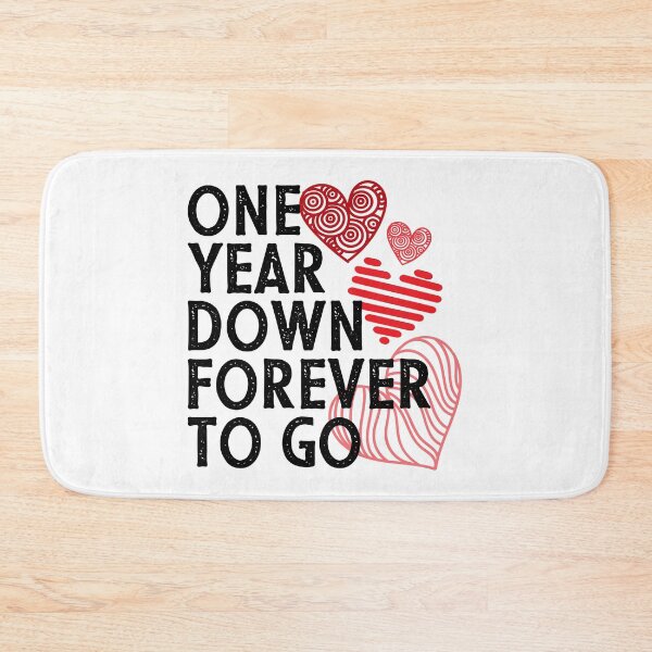 Item preview, One year anniversary gift for couple - One year down forever to go designed and sold by PlusAdore.