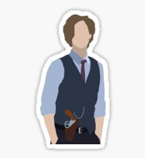 dr. spencer reid silhouette Sticker