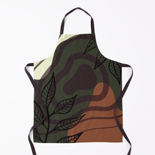 Item preview, Abstract Shapes and Florals - Green, Brown, and Wine Red designed and sold by GenAumonier.