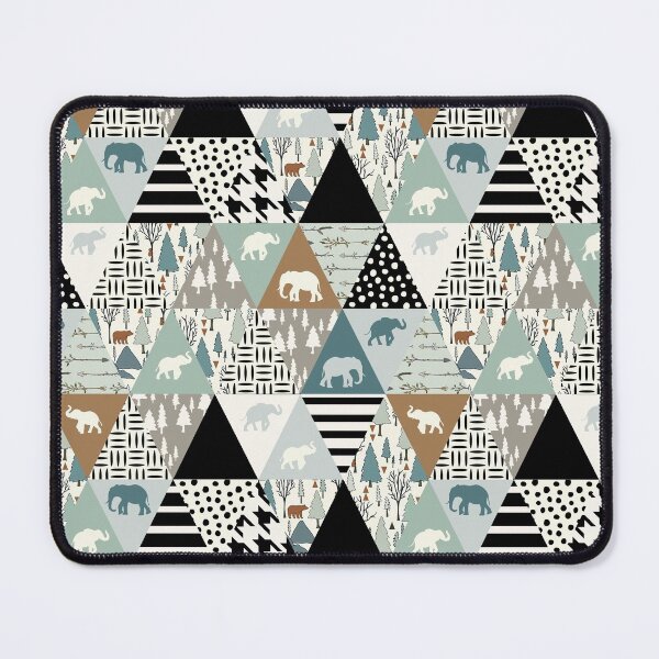 Item preview, Elephant Forest Animal Triangles designed and sold by SweetTea4U.