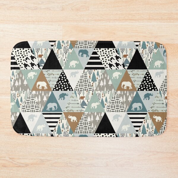 Item preview, Elephant Forest Animal Triangles  designed and sold by SweetTea4U.