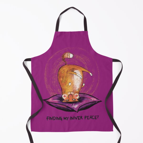 Item preview, Funny orange, ginger, Cat trying to find inner peace with yoga designed and sold by marina63.