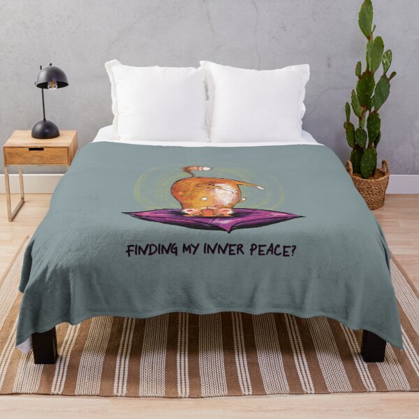Item preview, Funny orange, ginger, Cat trying to find inner peace with yoga designed and sold by marina63.