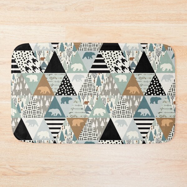 Item preview, Bear Forest Animal Triangles  designed and sold by SweetTea4U.
