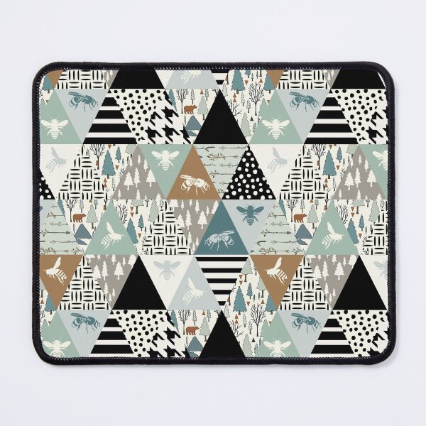 Item preview, Bee Forest Animal Triangles designed and sold by SweetTea4U.