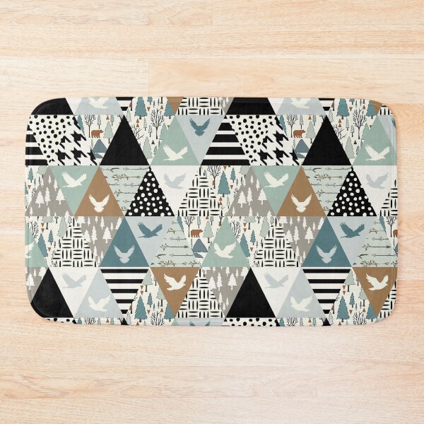 Item preview, Bird Forest Animal Triangles  designed and sold by SweetTea4U.