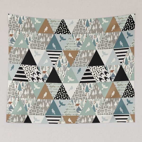 Item preview, Cardinal Forest Animal Triangles  designed and sold by SweetTea4U.