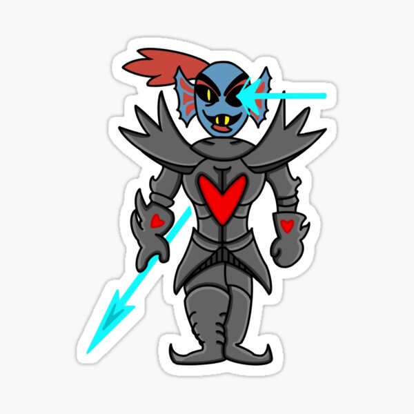 Undertale Undyne The Undying Sticker For Sale By Plateandoatcake Redbubble