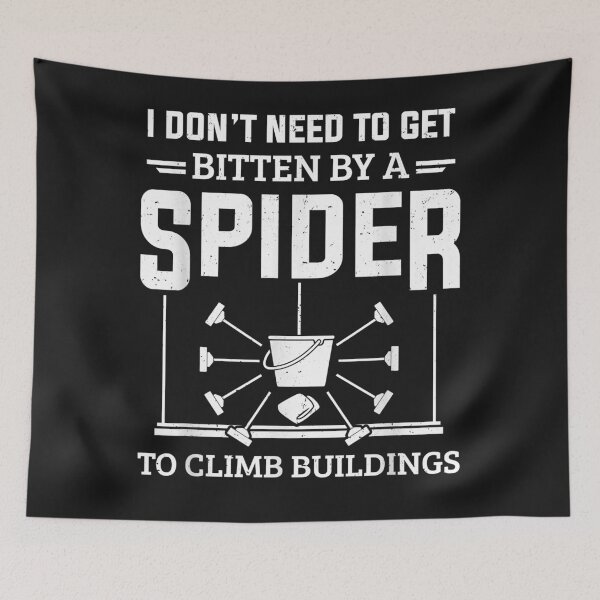 Item preview, Window Cleaner I Don't Need To Get Bidden By A Spider Washer T-Shirt designed and sold by steveward5.