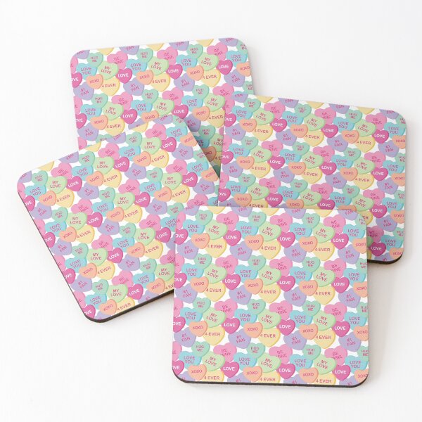 Item preview, Candy hearts, valentines day, love you, valentines pattern, hearts, candies designed and sold by Terevela.