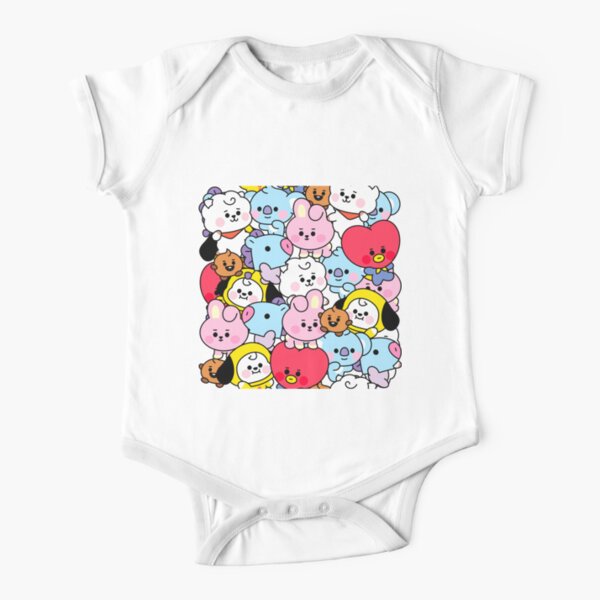 Baby BT21 Pattern Short Sleeve Baby One-Piece