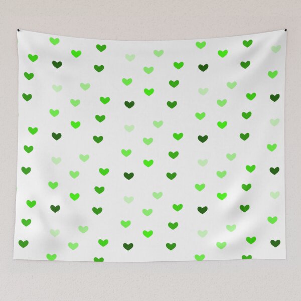 Item preview, Green Gradient Repeating Hearts designed and sold by Sketches by Sophie.