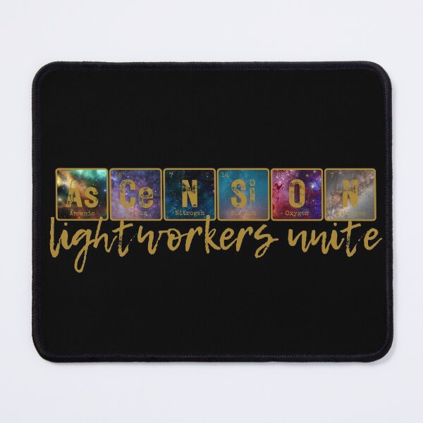 Item preview, LIGHTWORKERS UNITE, ASCENSION PERIODIC TABLE designed and sold by Mercurial Merkaba.
