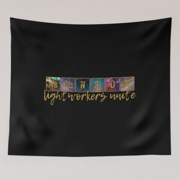 Item preview, LIGHTWORKERS UNITE, ASCENSION PERIODIC TABLE designed and sold by Mercurial Merkaba.