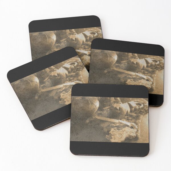 Item preview, Carved Wood Panther Still Life Distressed Photography Design designed and sold by EarthArtDesigns.
