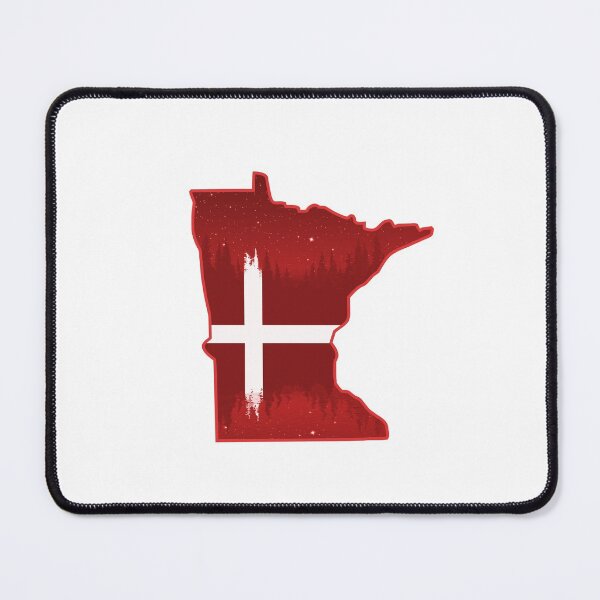 Item preview, Denmark Flag Minnesota Silhouette Logo designed and sold by WASchaidler.