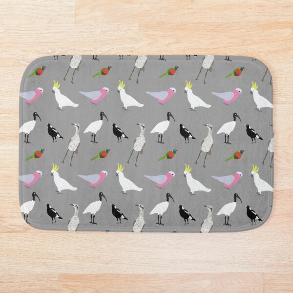 Item preview, Birds of Australia Pattern on Grey designed and sold by Digitaldingo.