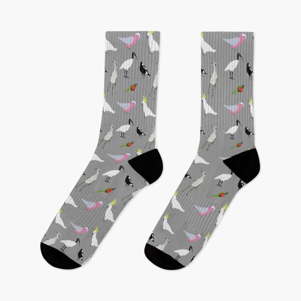 Item preview, Birds of Australia Pattern on Grey designed and sold by Digitaldingo.