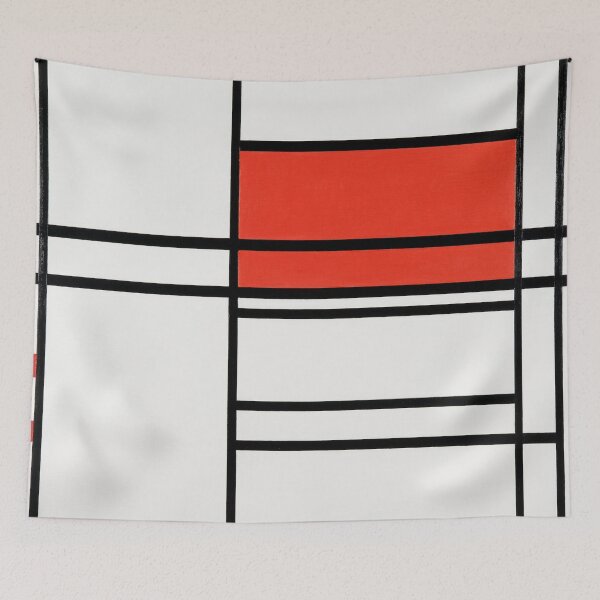 Item preview, Piet Mondrian | Composition No. 4 | Abstract Expressionist designed and sold by BossyCatHome.
