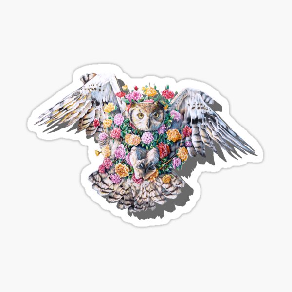 "Birds in Bloom" Sticker for Sale by jamesormiston Redbubble