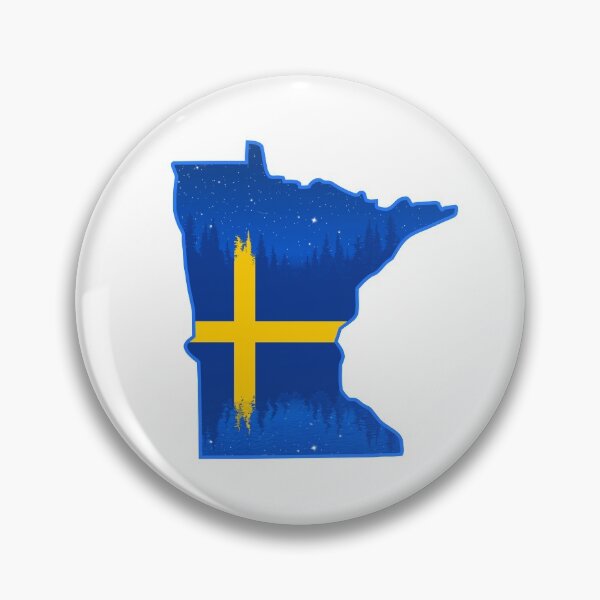 Item preview, Sweden Flag Minnesota Silhouette Logo designed and sold by WASchaidler.