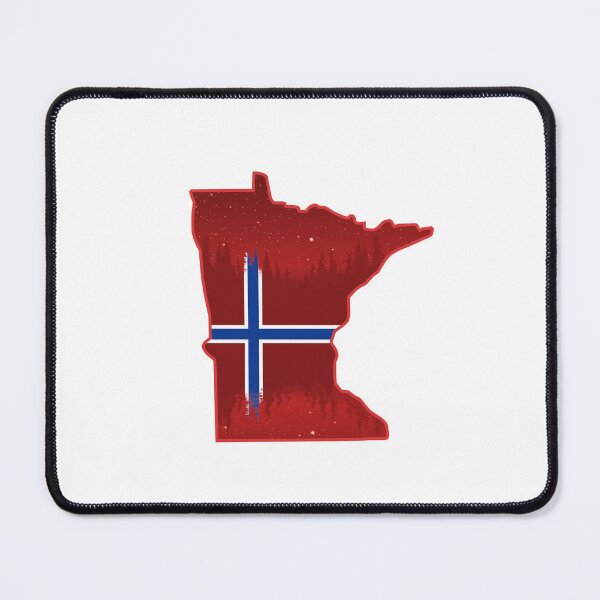 Item preview, Norway Flag Minnesota Silhouette Logo designed and sold by WASchaidler.