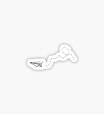 Paper Airplane Sticker