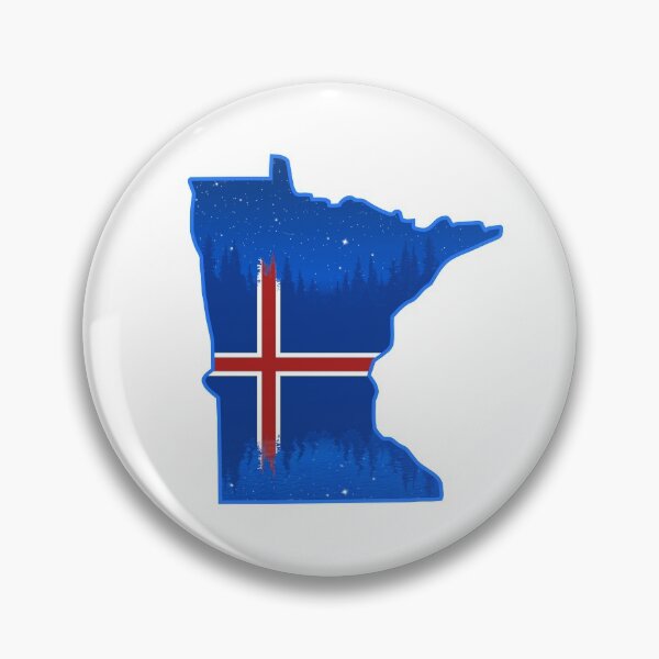 Item preview, Iceland Flag Minnesota Silhouette Logo designed and sold by WASchaidler.
