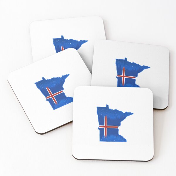 Item preview, Iceland Flag Minnesota Silhouette Logo designed and sold by WASchaidler.
