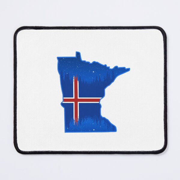 Item preview, Iceland Flag Minnesota Silhouette Logo designed and sold by WASchaidler.