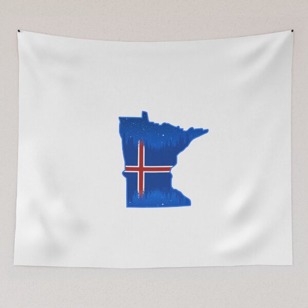 Item preview, Iceland Flag Minnesota Silhouette Logo designed and sold by WASchaidler.