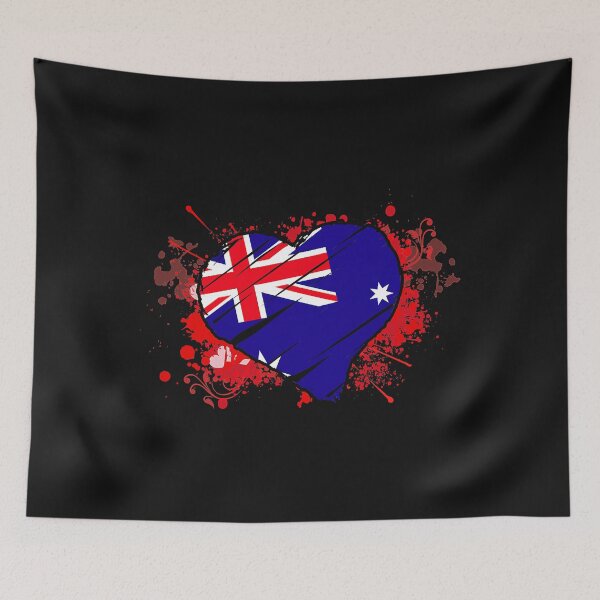 Item preview, Australia flag in heart shape for tourists Australia designed and sold by GEMABAGAOISAN.