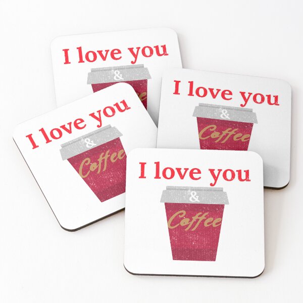 Item preview, I love you and coffee designed and sold by RiadMannan.