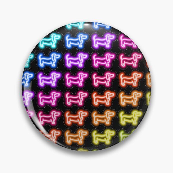 Item preview, Neon dogs pattern designed and sold by ToTheCore.