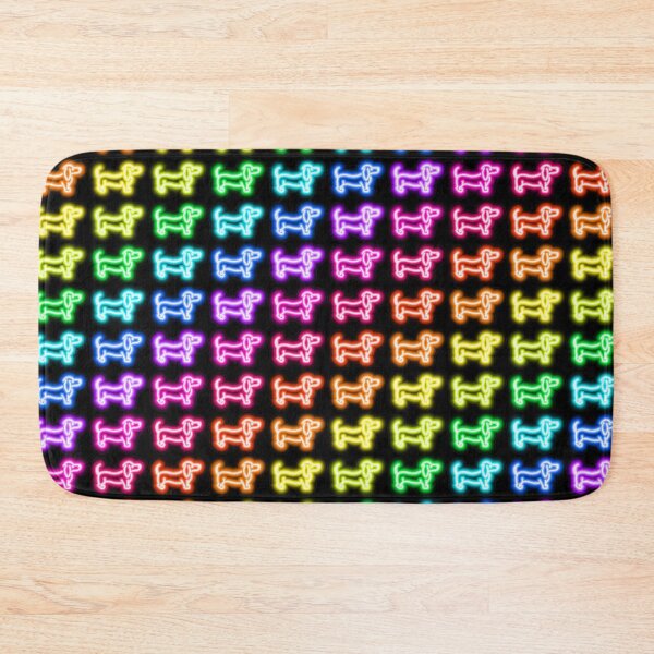 Item preview, Neon dogs pattern designed and sold by ToTheCore.
