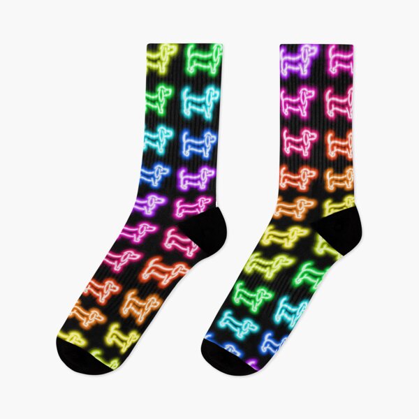 Item preview, Neon dogs pattern designed and sold by ToTheCore.