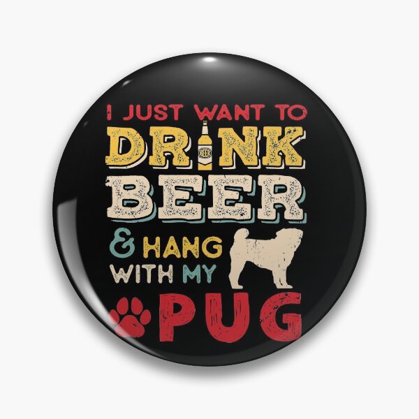 Artikelvorschau, Pug Dog Dad Beer Lover entworfen und verkauft von rafaeltto.