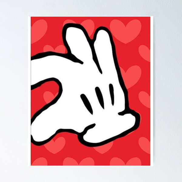 Item preview, Disneyy Micky Hand Valentine designed and sold by silviaruiz1.