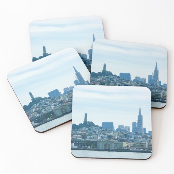 Item preview, Soft Blue San Francisco Skyline designed and sold by Georgia Mizuleva.