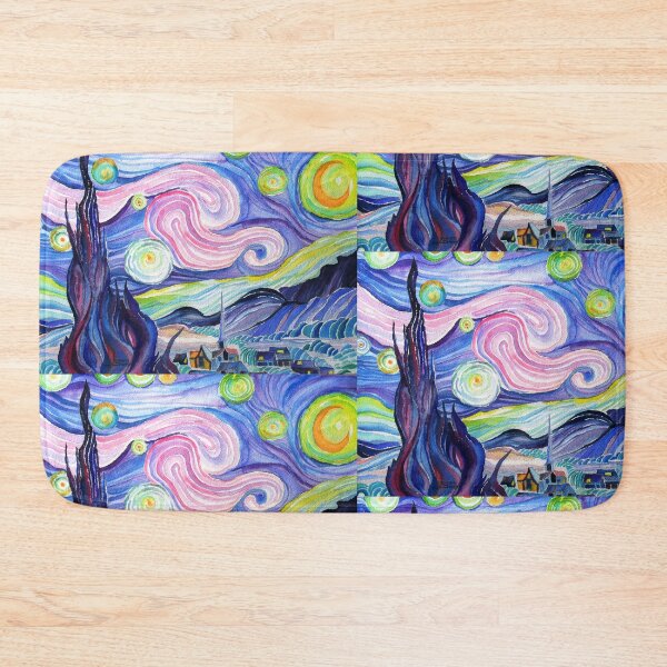 Item preview, my  watercolor attempt at VanGogh's starry night....... designed and sold by kevin56.