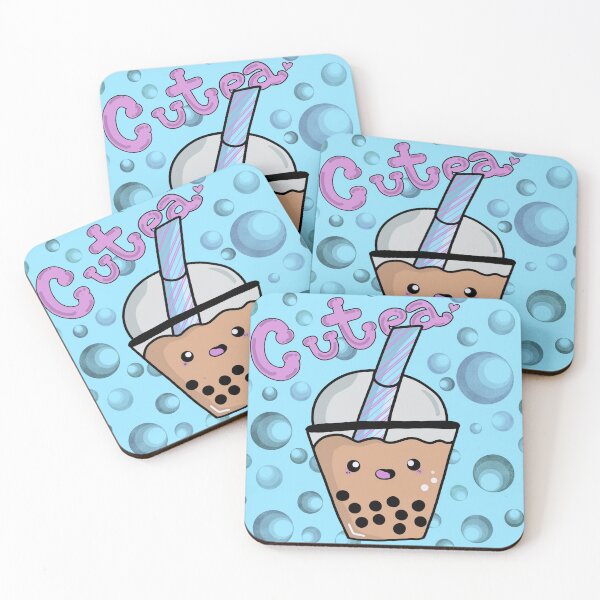 Item preview, Cutea Boba with Background Bubbles designed and sold by ZuriAmbessa.
