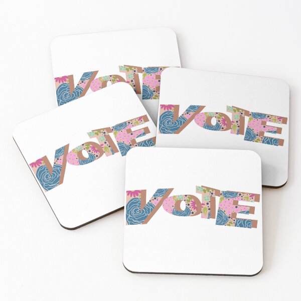 Item preview, Floral VOTE designed and sold by clairerich.