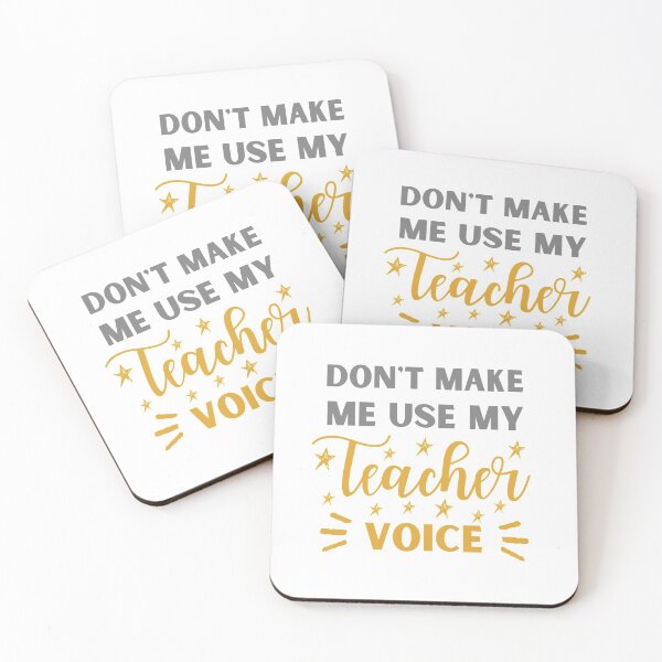 Artikelvorschau, Lass mich nicht meine Lehrerstimme benutzen | Lustiger Lehrer | Lehrergeschenk entworfen und verkauft von Presto Prints Design.