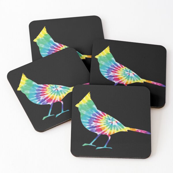 Item preview, Colorful Tie Dye Cardinal designed and sold by LittleShop79.